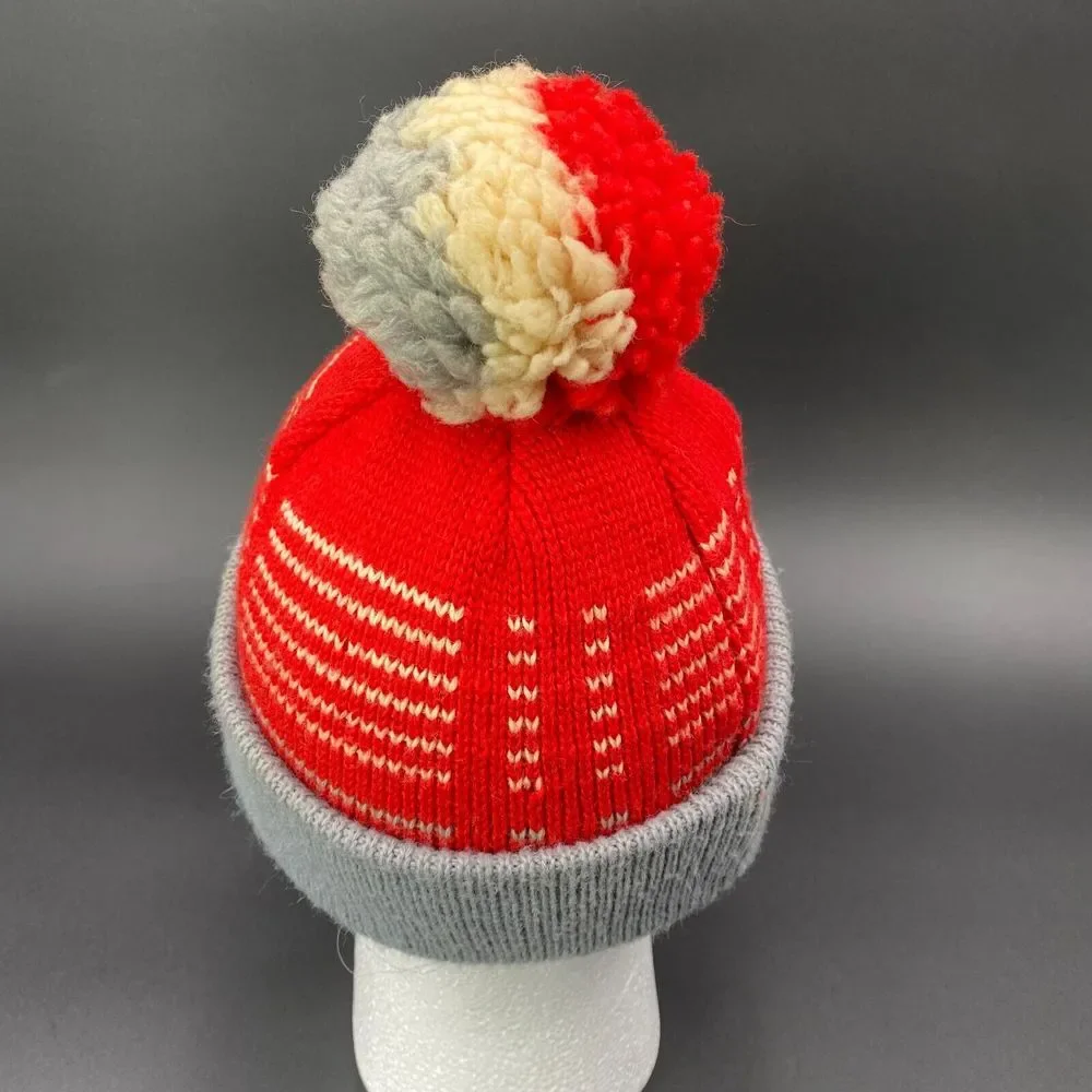 Vintage Melanie James Youth Wool Ski Beanie Knit Cap Mid Century BRIANWOOD‎